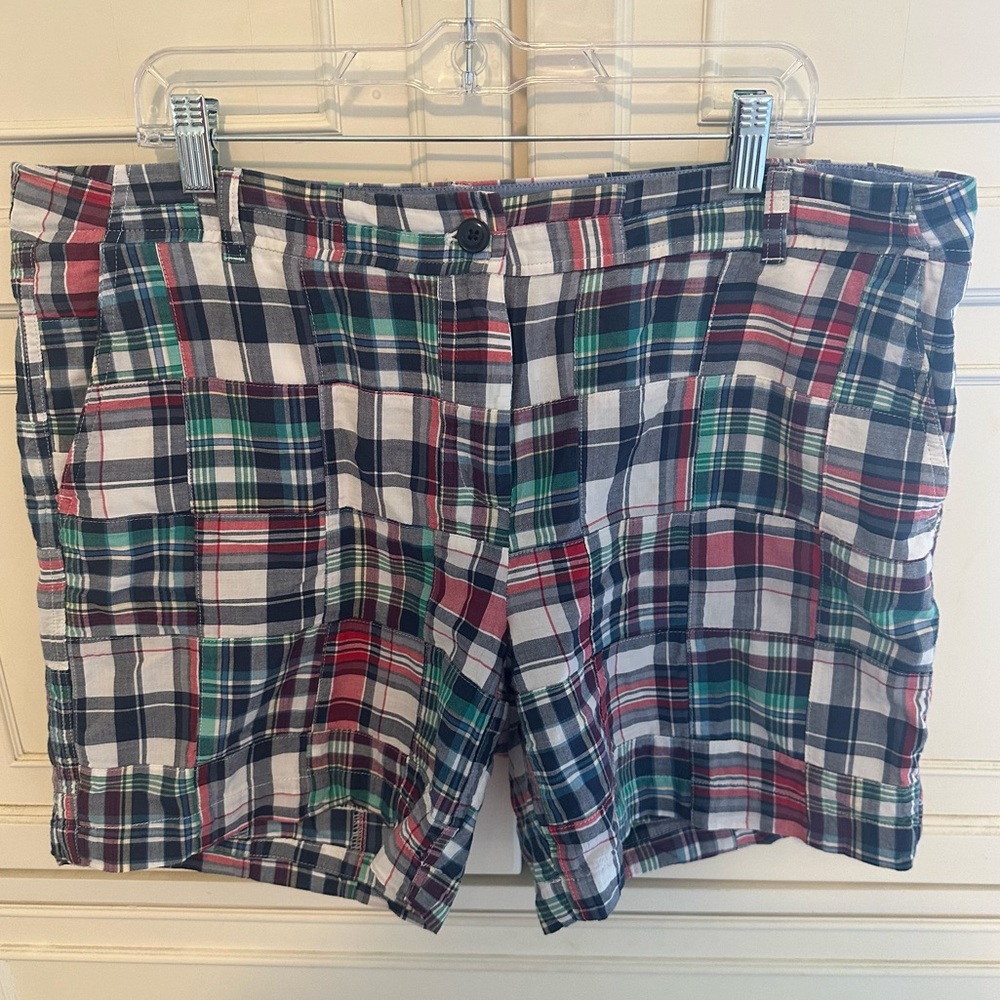 Talbots Madras Plaid Weekend Chino Shorts - Picture 2 of 12